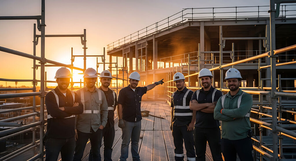 Texas construction workers